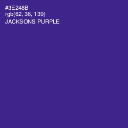 #3E248B - Jacksons Purple Color Image