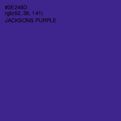 #3E248D - Jacksons Purple Color Image