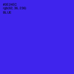 #3E24EC - Blue Color Image