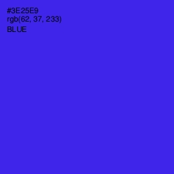 #3E25E9 - Blue Color Image