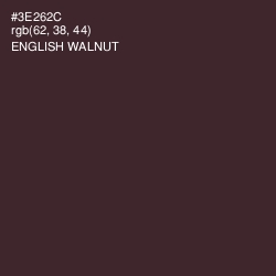 #3E262C - English Walnut Color Image