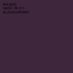 #3E263D - Blackcurrant Color Image