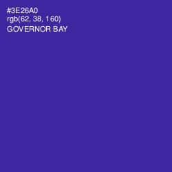 #3E26A0 - Governor Bay Color Image