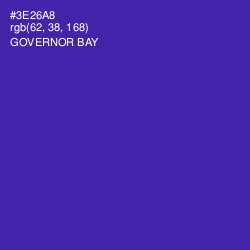 #3E26A8 - Governor Bay Color Image