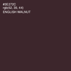 #3E272C - English Walnut Color Image