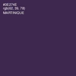 #3E274E - Martinique Color Image