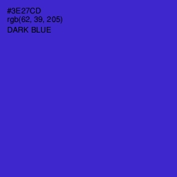 #3E27CD - Dark Blue Color Image