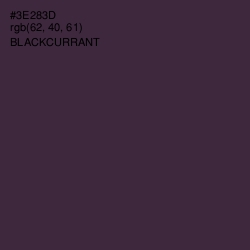 #3E283D - Blackcurrant Color Image