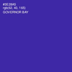 #3E28A5 - Governor Bay Color Image