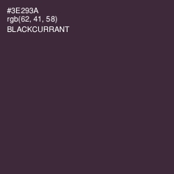 #3E293A - Blackcurrant Color Image