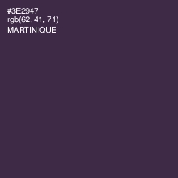 #3E2947 - Martinique Color Image