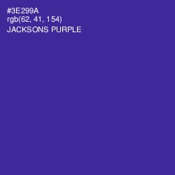 #3E299A - Jacksons Purple Color Image