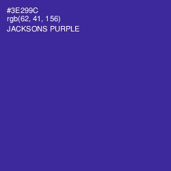 #3E299C - Jacksons Purple Color Image