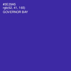 #3E29A5 - Governor Bay Color Image