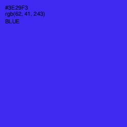 #3E29F3 - Blue Color Image