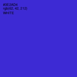 #3E2AD4 - Dark Blue Color Image