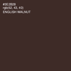 #3E2B28 - English Walnut Color Image