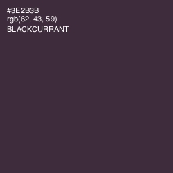 #3E2B3B - Blackcurrant Color Image