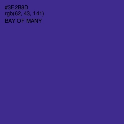 #3E2B8D - Bay of Many Color Image