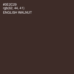 #3E2C29 - English Walnut Color Image