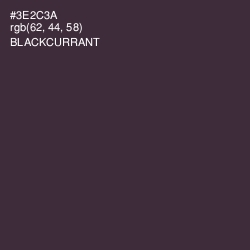 #3E2C3A - Blackcurrant Color Image