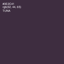 #3E2C41 - Tuna Color Image