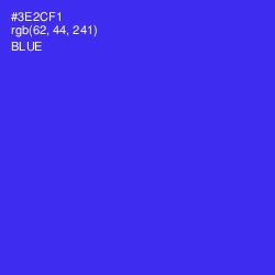 #3E2CF1 - Blue Color Image