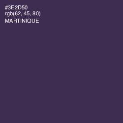 #3E2D50 - Martinique Color Image