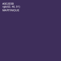 #3E2E5B - Martinique Color Image