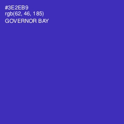 #3E2EB9 - Governor Bay Color Image