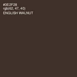 #3E2F28 - English Walnut Color Image