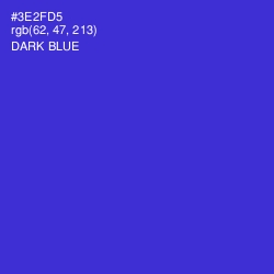 #3E2FD5 - Dark Blue Color Image