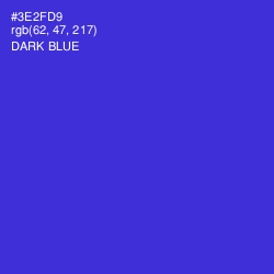 #3E2FD9 - Dark Blue Color Image
