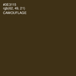 #3E3115 - Camouflage Color Image