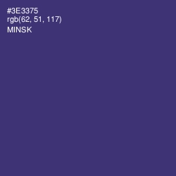 #3E3375 - Minsk Color Image