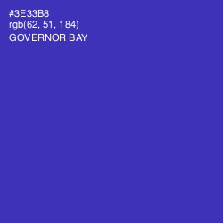 #3E33B8 - Governor Bay Color Image