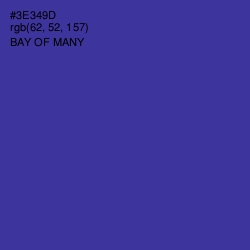 #3E349D - Bay of Many Color Image