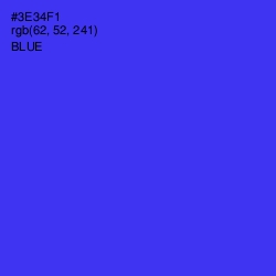 #3E34F1 - Blue Color Image