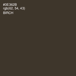 #3E362B - Birch Color Image