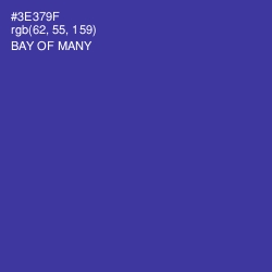 #3E379F - Bay of Many Color Image