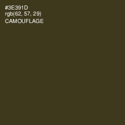 #3E391D - Camouflage Color Image