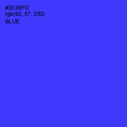 #3E39FD - Blue Color Image