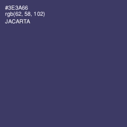 #3E3A66 - Jacarta Color Image