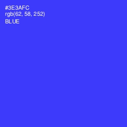 #3E3AFC - Blue Color Image