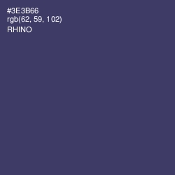 #3E3B66 - Rhino Color Image