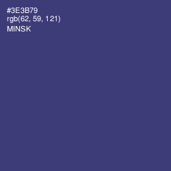 #3E3B79 - Minsk Color Image