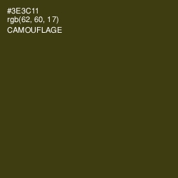 #3E3C11 - Camouflage Color Image