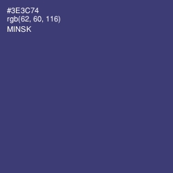 #3E3C74 - Minsk Color Image