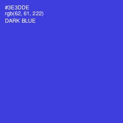 #3E3DDE - Dark Blue Color Image