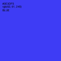 #3E3DF5 - Blue Color Image